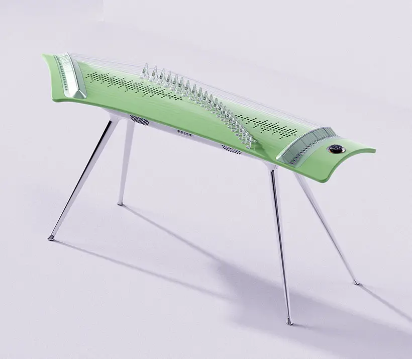 E-Zither Electronic Guzheng by Qi Liu for Jade Inno