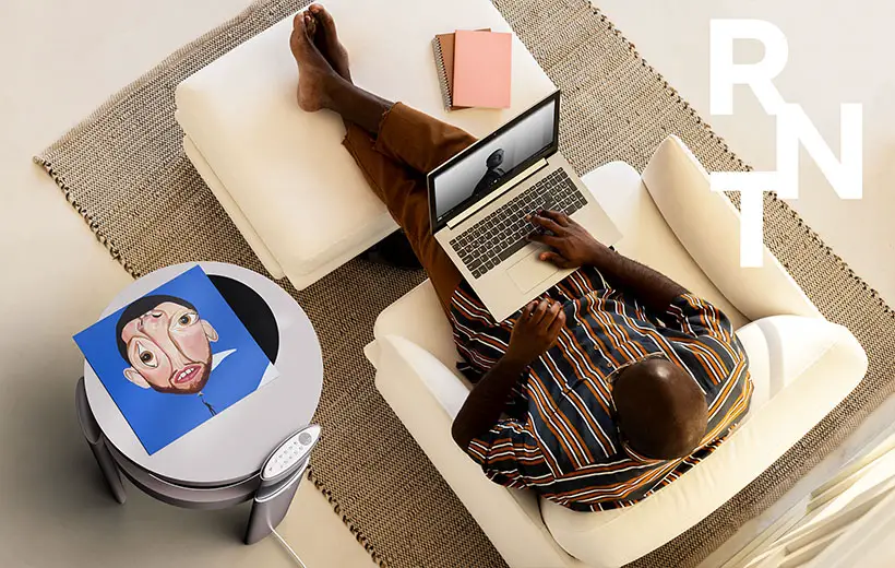 RNT Furniture-type Audio System with Turntable Integration by Minseok Bae