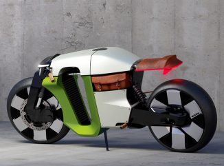 Futuristic Skoda Slavia B Motorcycle Concept Pays Homage To The Classic Version