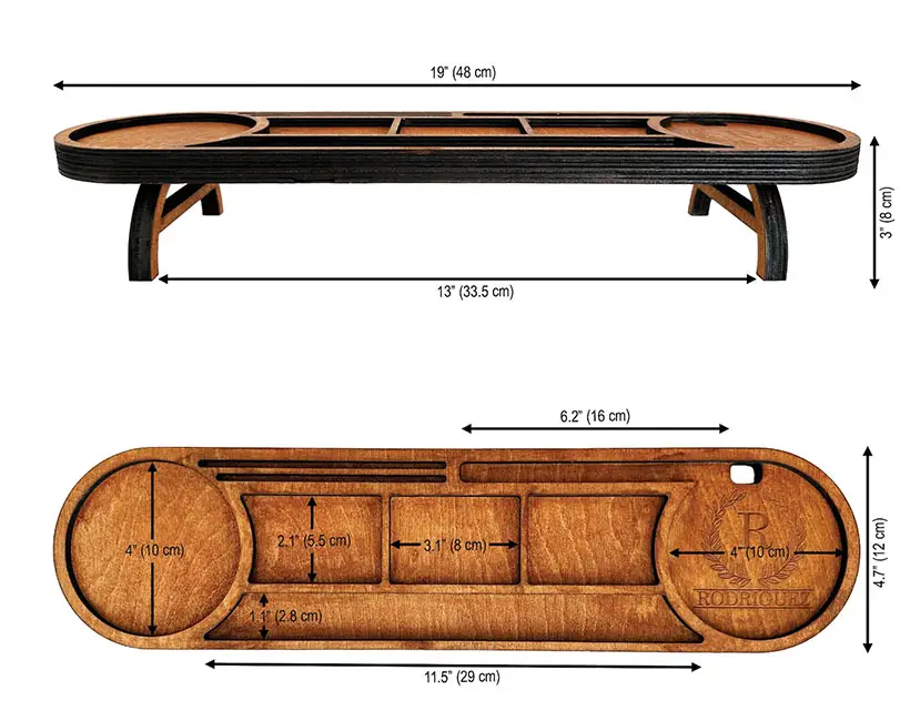 Wood Office Desk Organizer