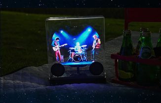 3D Holographic Fan LED Speaker – A Portable Speaker That Doesn’t Just Emit Sound, It Shows Off