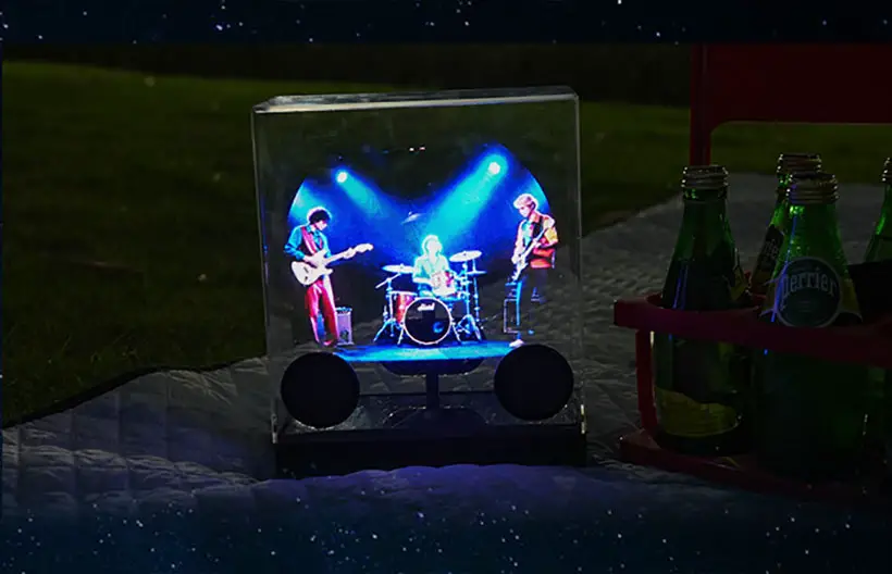 3D Holographic Fan LED Speaker