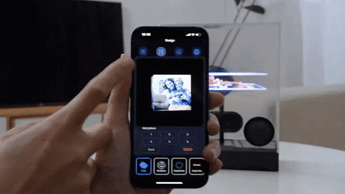 3D Holographic Fan LED Speaker