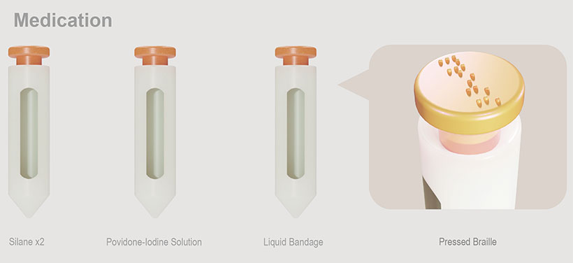 Blind First Aid Kit by Wei-Pei Lin