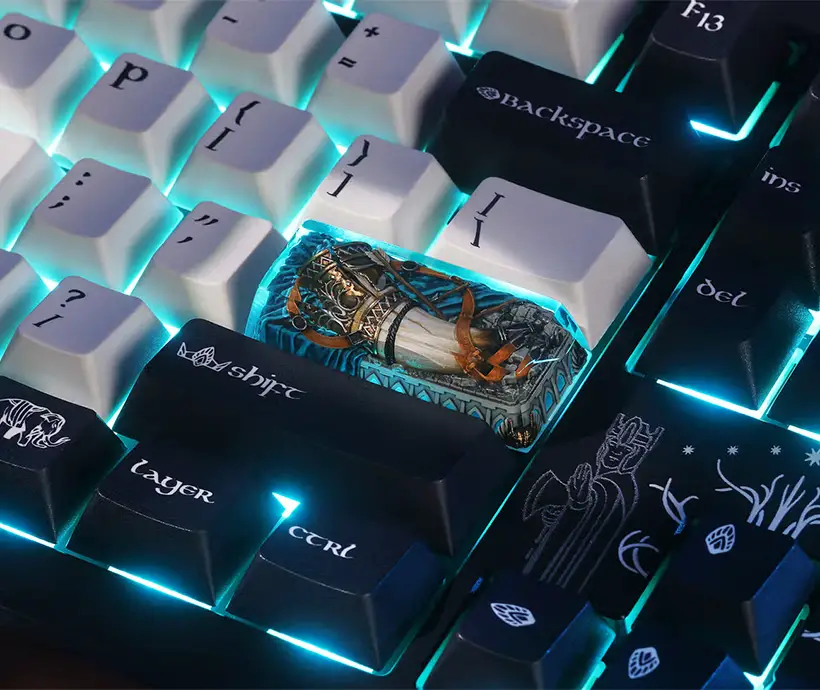 Drop x The Lord of the Rings Gondor Blues Artisan Keycap Set