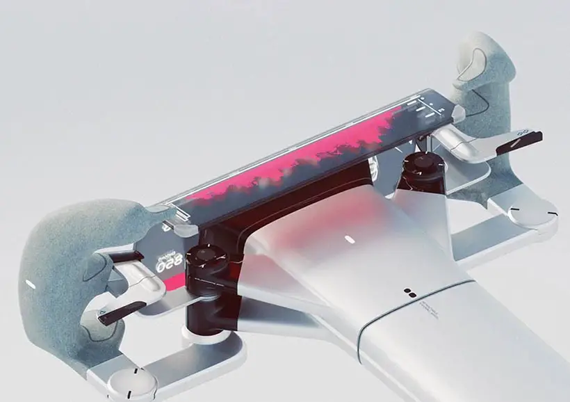 Futuristic Steering Wheel by studiokurbos