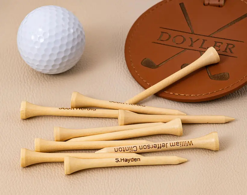 Stylish Leather Golf Bag Tag
