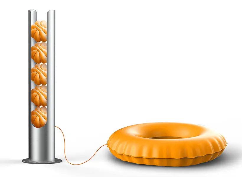 Compressed Life-Saving Bomb