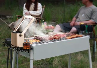 Portable Air Purifying Range Hood Features Folding Design