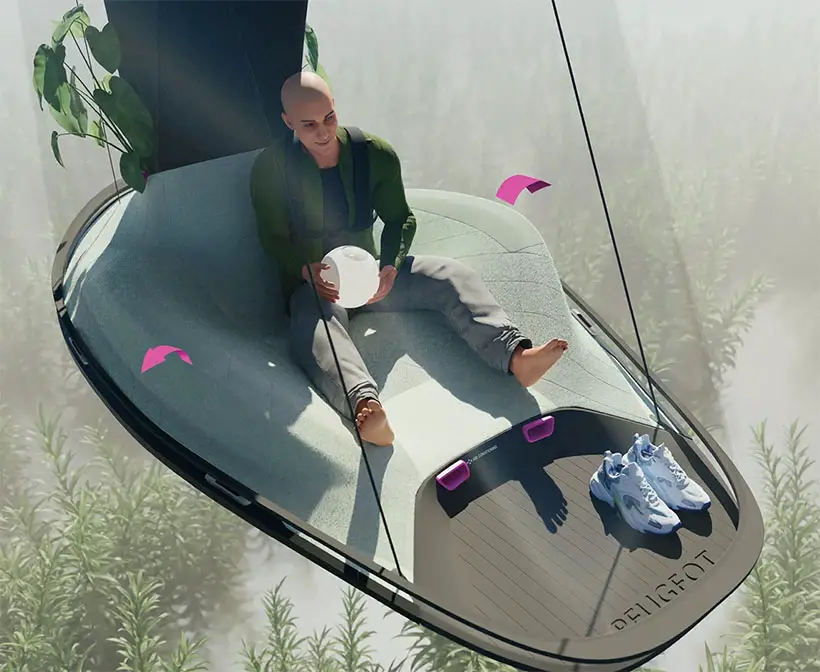 Liminal Space - Futuristic Flying Vehicle by Thijs Van Den Broek