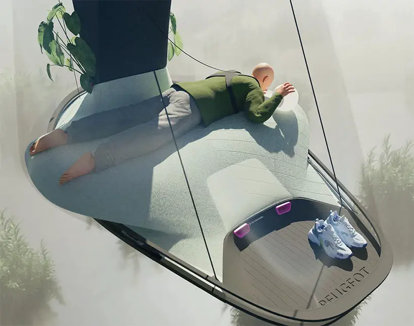Liminal Space - Futuristic Flying Vehicle by Thijs Van Den Broek