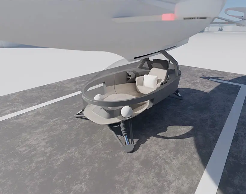 Liminal Space - Futuristic Flying Vehicle by Thijs Van Den Broek