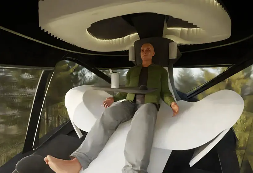 Liminal Space - Futuristic Flying Vehicle by Thijs Van Den Broek