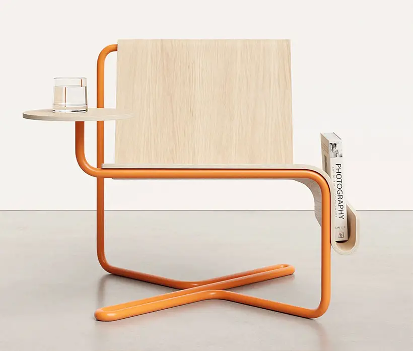 Wire Lounge Chair by Teixeira Design Studio