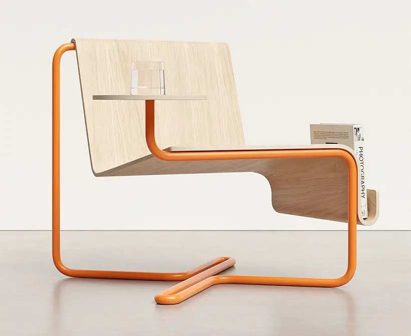 Wire Lounge Chair by Teixeira Design Studio