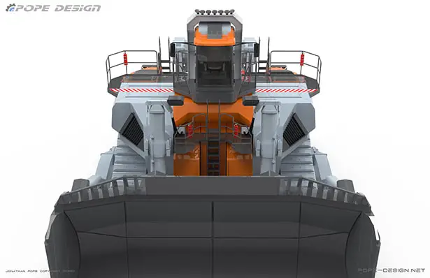 210 Ton Electric Bulldozer Concept by Jon Pope