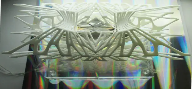 3D Printed Dichroic Light Diffuser by Margot Krasojevic