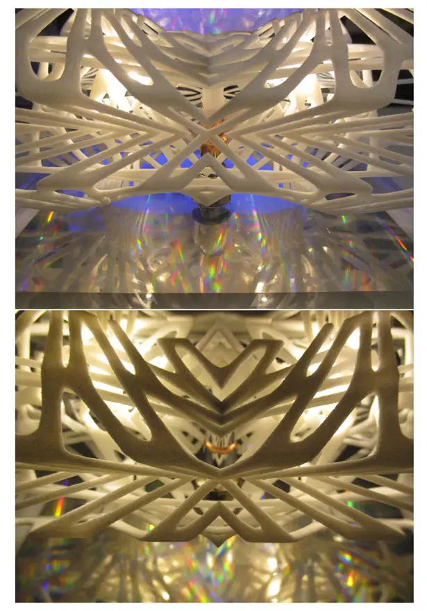 3D Printed Dichroic Light Diffuser by Margot Krasojevic