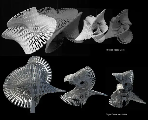 3D Printed Fractal LED Generator by Margot Krasojević