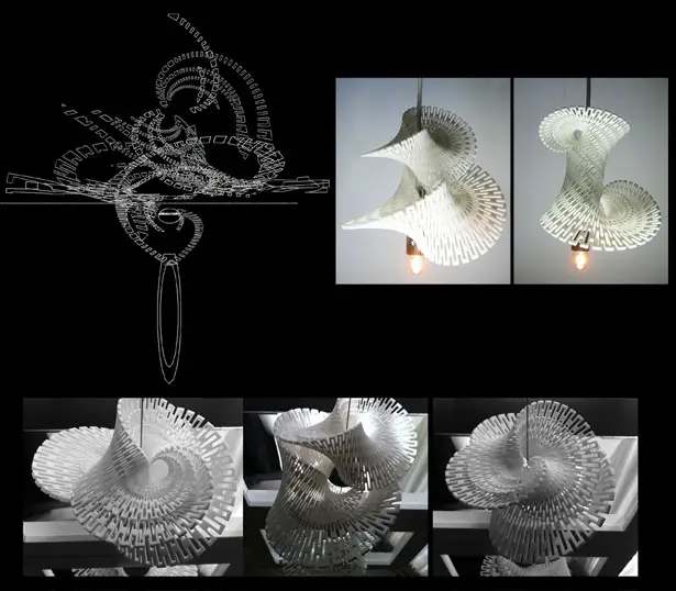 3D Printed Fractal LED Generator by Margot Krasojević