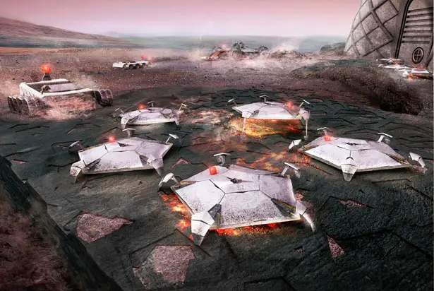 3D Printed Modular Habitat on Mars by Foster and Partners