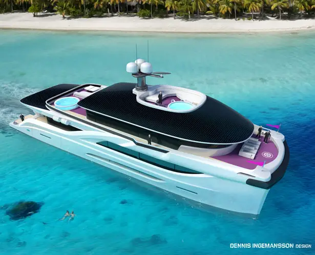 42m Solar Dream Catamaran by Dennis Ingemansson Design