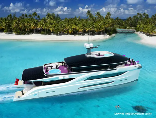 42m Solar Dream Catamaran by Dennis Ingemansson Design
