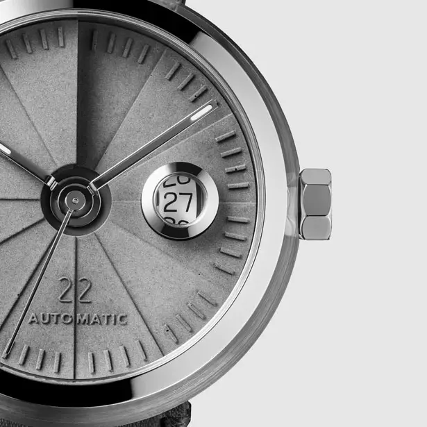 4D Concrete Automatic Watch – Signature Steel