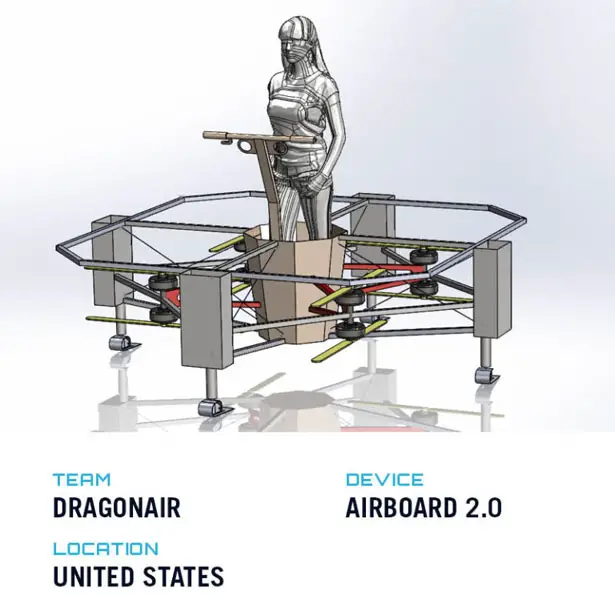 Top Five Winners of GoFly Phase II - Futuristic Airboard 2.0 by Dragonair Aviation Team