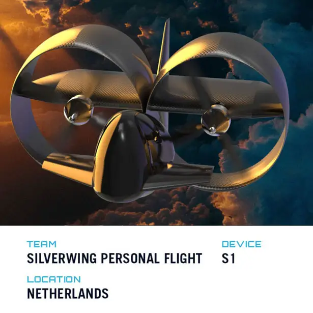 Top Five Winners of GoFly Phase II - Futuristic S1 by Silverwing Personal Flight Team