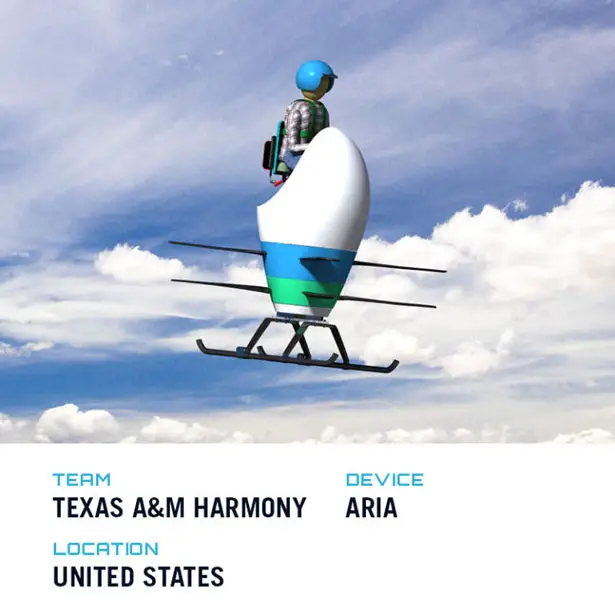 Top Five Winners of GoFly Phase II - Futuristic Aria by Texas A&M Harmony Team