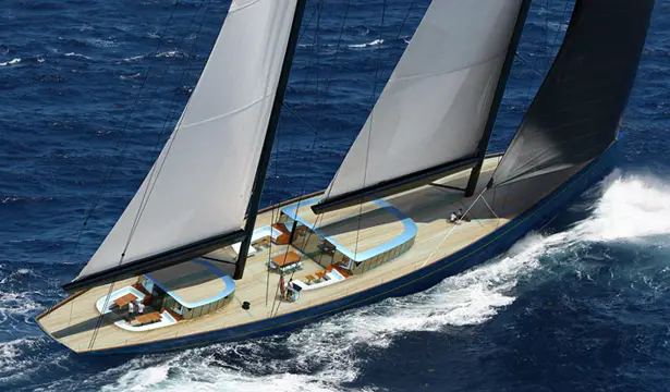 Adam Voorhees Designed 70m Sailing Superyacht In Collaboration with Dykstra Naval Architects