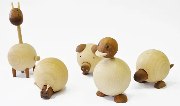 A Design Award 2012-2013 winners - Movable Wooden Animals Toy by Sha Yang