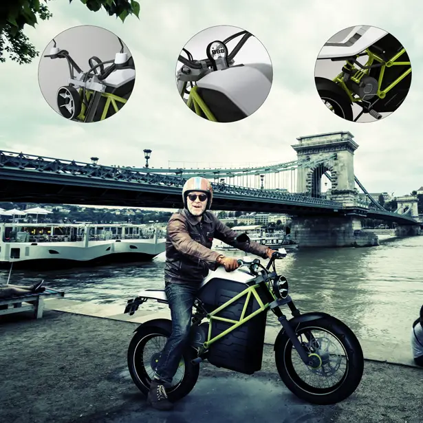 A'Design Award and Competition 2015-2016 Winner - Concept#3 Electric Motorcycle by Stefan Tóth