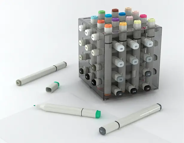 Fume Marker Pen Stand and Package by Hakan Gursu of DesignNobis