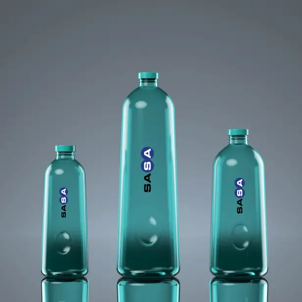 Sasa Water Bottle Packaging by Hakan Gursu of DesignNobis