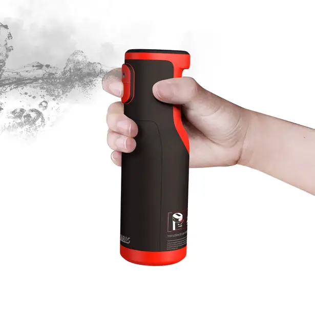 Vehicle Safety Equipment Fire Extinguisher and Escape Hammer by Tongxin Zhang - A' Design Award Design and Competition 2020 Winner