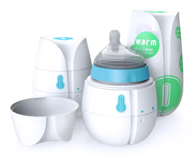 A' Design Award and Competition 2014 Winners - Qi Disposable Self-heating Baby Bottle by Caitlin Boyland