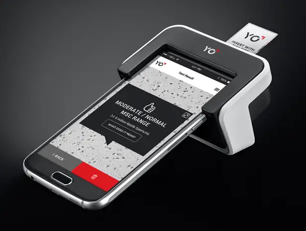 YO Sperm Test multi-functional Smartphone Microscope by Bee Creations - A' Design Award and Competition 2017-2018