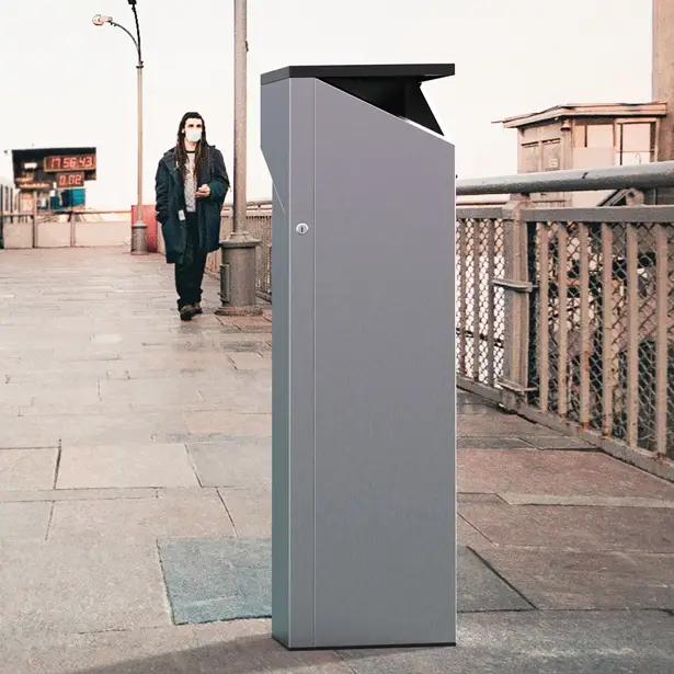 Smart Cleaner Outdoor Disinfectant Dispenser by Jaroslaw Markowicz