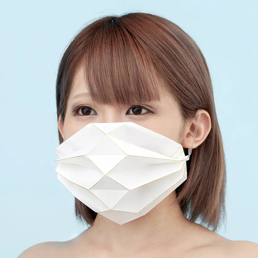 A' Design Awards & Competition - Call for Entries - Origami Mask Fashion Mask by Yuriko Wada