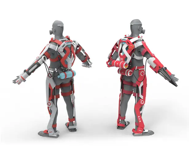 A' Futuristic Design Award Winners - A.F.A.-Powered Exo-Suit for Firefighter by Jiachen (Ken) Chen