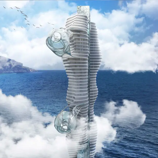 A' Futuristic Design Award Winners - Wind Tower by Peter Stasek Architect