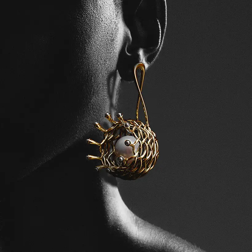 A' Design Award Winners 2021-2022 - Essence Earring by Masoud Serati Nouri