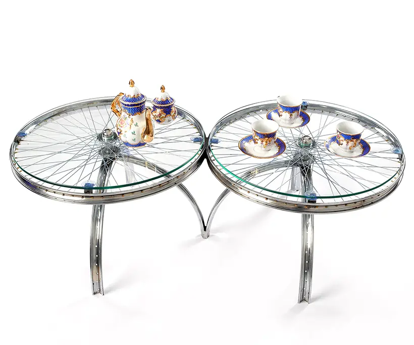 A' Design Award Winners 2021-2022 - Rims and Spokes Coffee Table by Rashad Habib