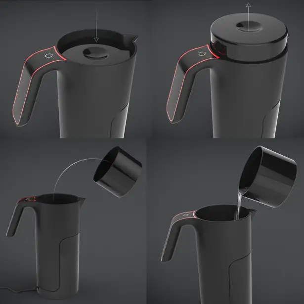 Tilt Kettle by Andy Walton - A' Design Awards & Competition - Winners 2016 - 2017