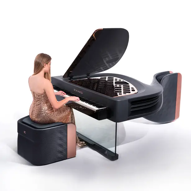 Exxeo Luxury Hybrid Piano by Iman Maghsoudi - A'Design Award and Competition Winners 2018-2019