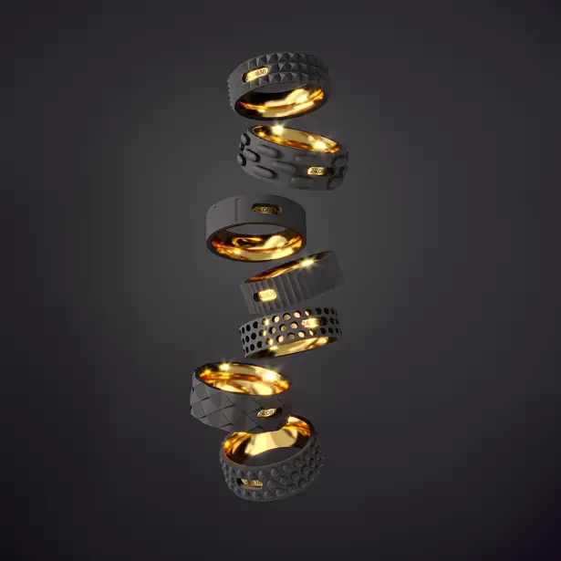 Industrial Style Wedding Rings by Igor Komov - A'Design Award and Competition Winners 2018-2019