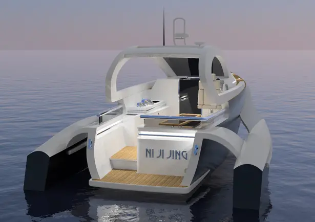 Ni Ji Jing 11.5m Sports Trimaran Yacht by Benjamin Eddy - A' Yacht and Marine Vessels Design Award Winners