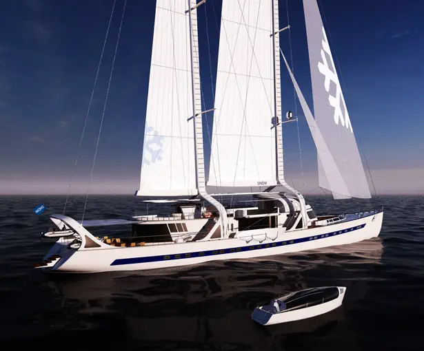 Snow Sailing Yacht by Hakan Gürsu - A' Yacht and Marine Vessels Design Award Winners